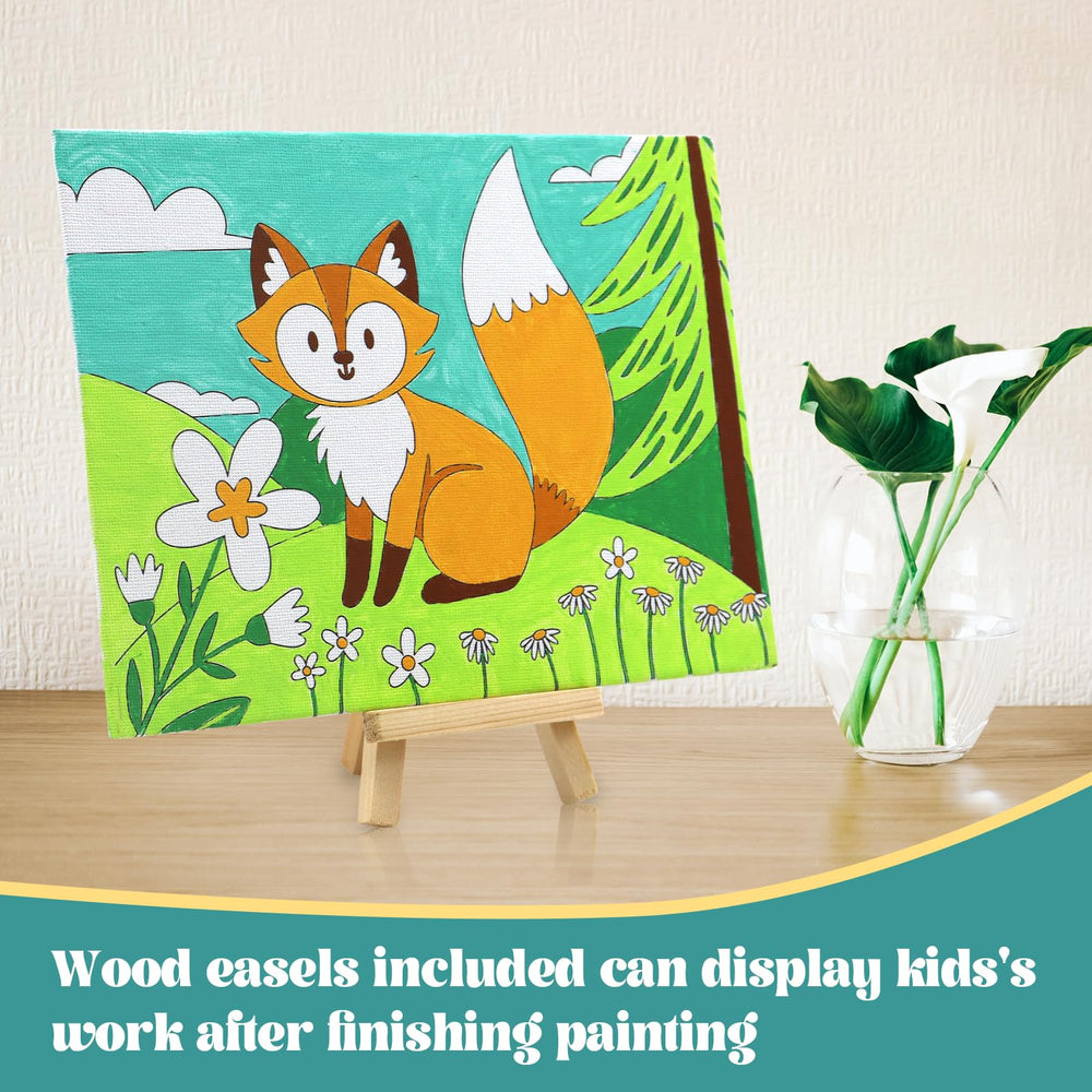 Goldentime printed canvases with clear outlines help easy painting