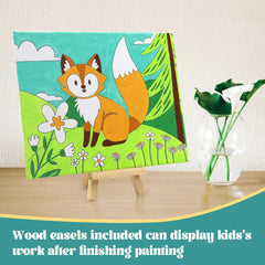 Goldentime printed canvases with clear outlines help easy painting