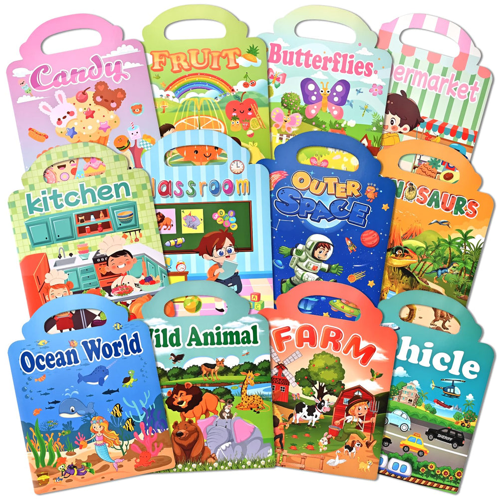 Goldge animals sticker set: vibrant 3D images for imaginative play and fine motor practice.