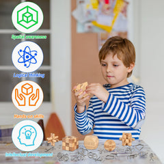 GOLDGE adjustable difficulty puzzle set fits any skill level.