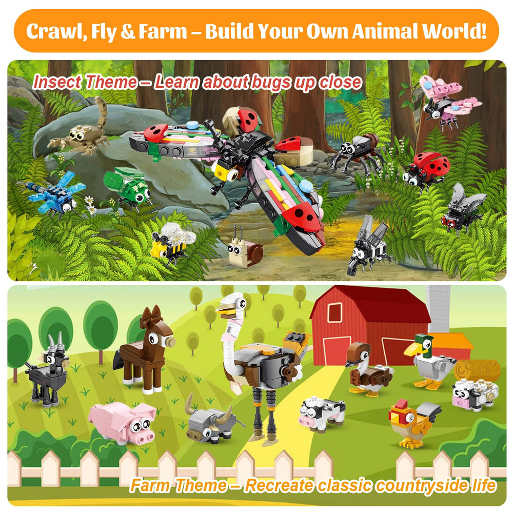 Goldge farm-theme blocks bring barnyard characters to life for group activities.