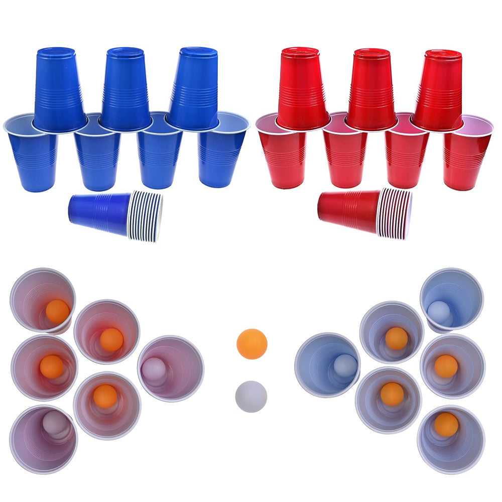 Lightweight polypropylene cups, easy to transport for picnics and barbecues.