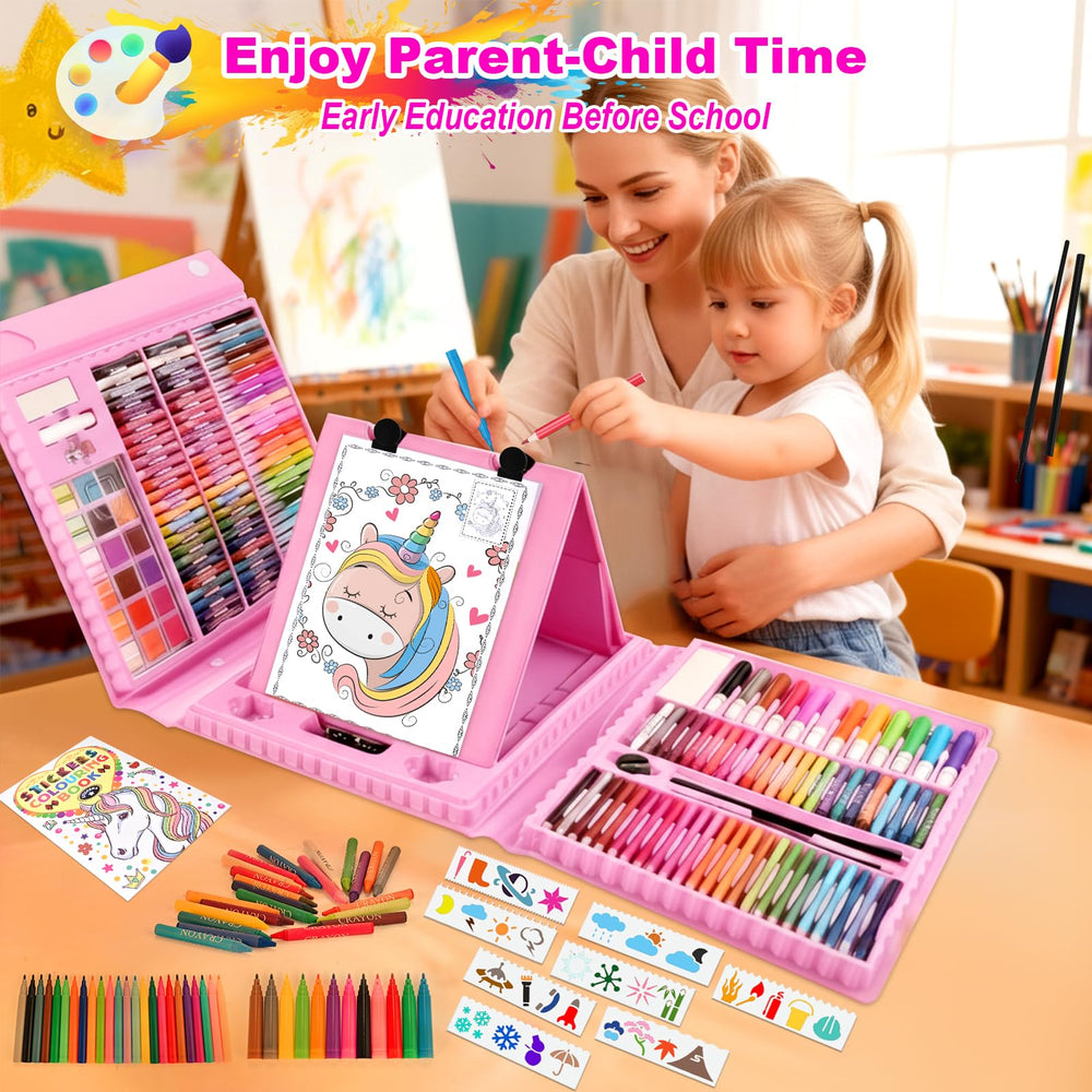 Goldge portable art kit ready for travel, school, or playdates