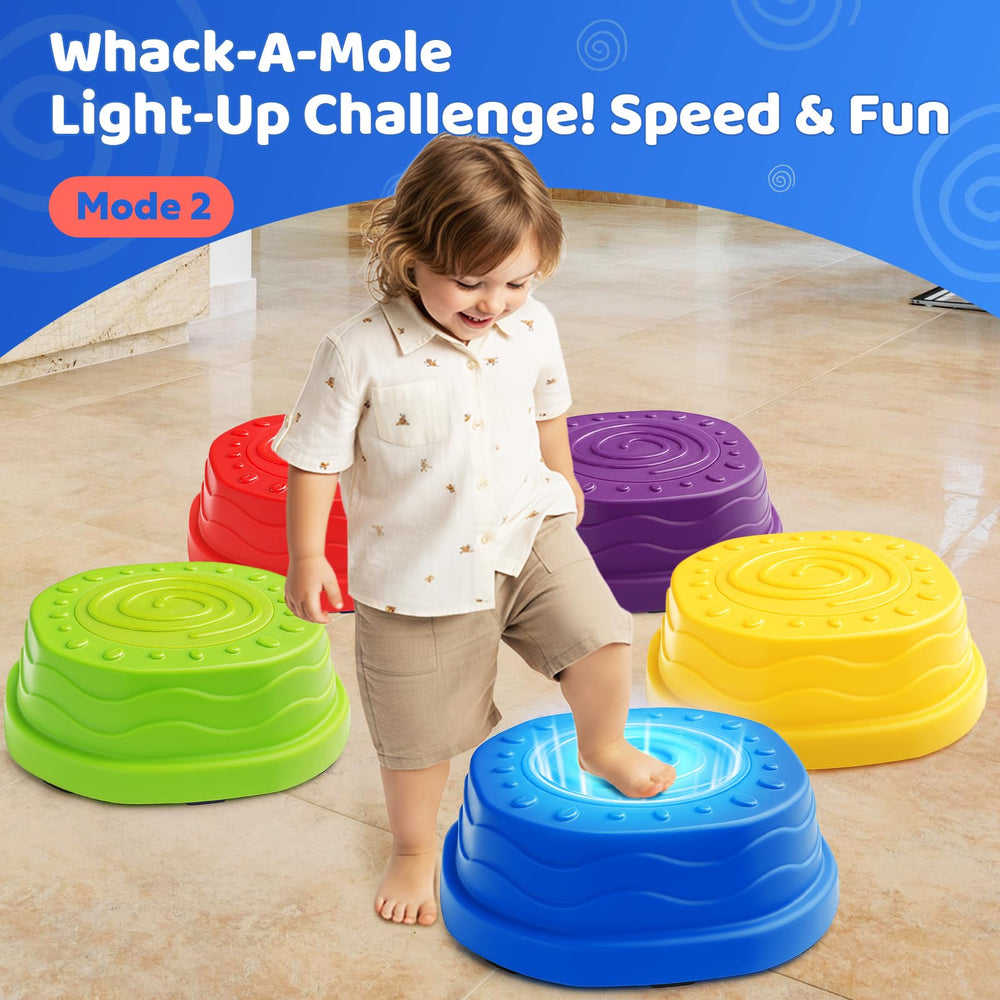 Goldium stepping stones non-slip textured surface for safe indoor outdoor play