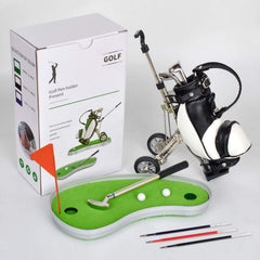 Golf Pen Holder with desktop golf bag keeps your desk organized and stylish