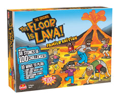 Goliath Floor is Lava! Family Edition foam tiles set up for outdoor play