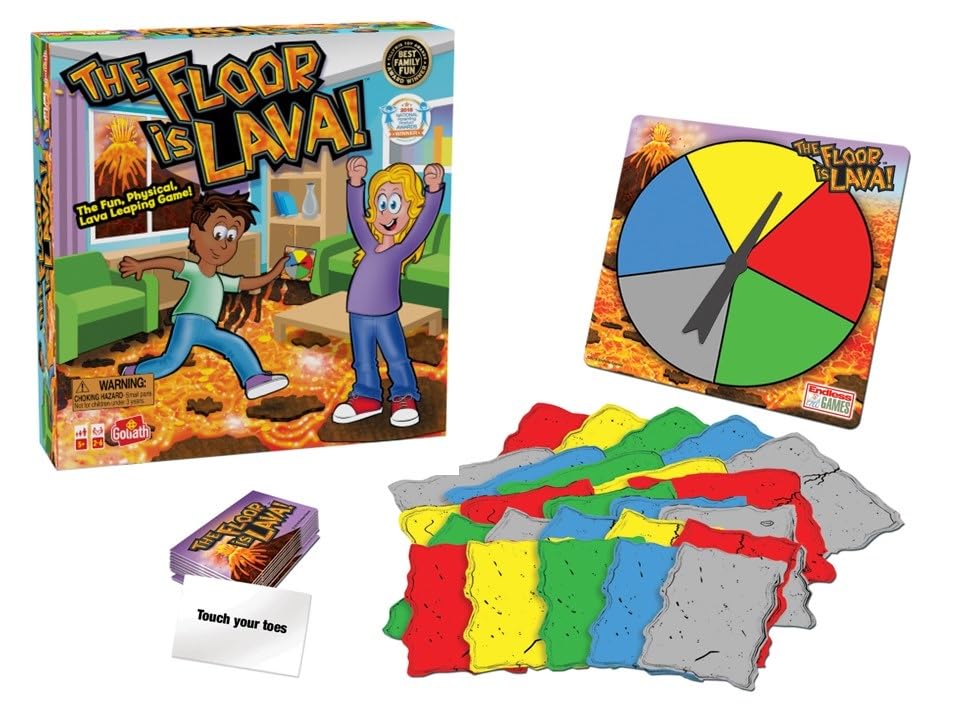 Goliath Floor is Lava spinner prompts quick challenges.