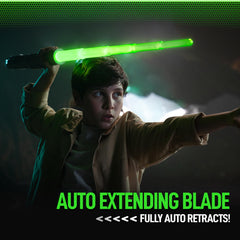 Goliath Power Saber extends to 35 inches for extended reach and display.