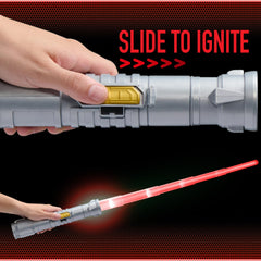 Goliath Power Saber flash on clash enhances dueling excitement.