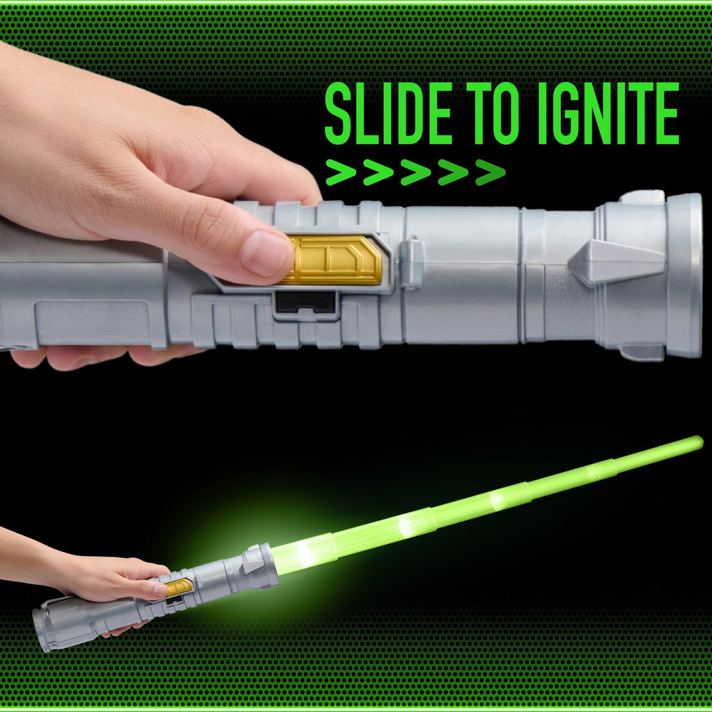 Goliath Power Saber stand-display keeps the saber ready for show moments.