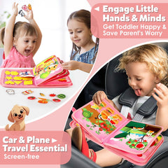GOLIYEAN Montessori Busy Book lacing task boosts hand-eye coordination while playing