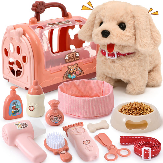 Golray walking barking dog toy in action sparks imaginative pretend play.
