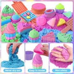 Golray four color sensory sand inviting creative dessert making and hands on learning