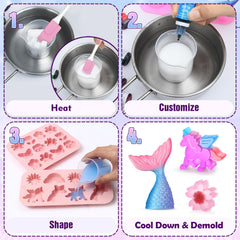 Golray soap kit butterfly molds for playful bath crafts