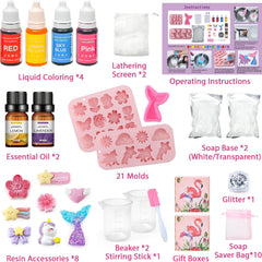 Golray soap kit mermaid molds for creative scented soaps