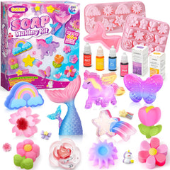 Golray soap kit unicorn molds for kids’ colorful soaps