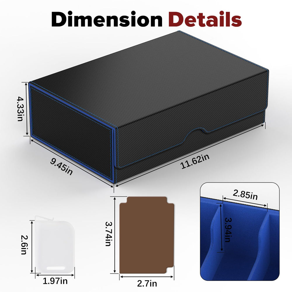 Soft microfiber lining prevents scratches on cards in transit.