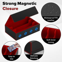 Gomyrod Card Deck Case interior microfiber lining protects cards from scratches.
