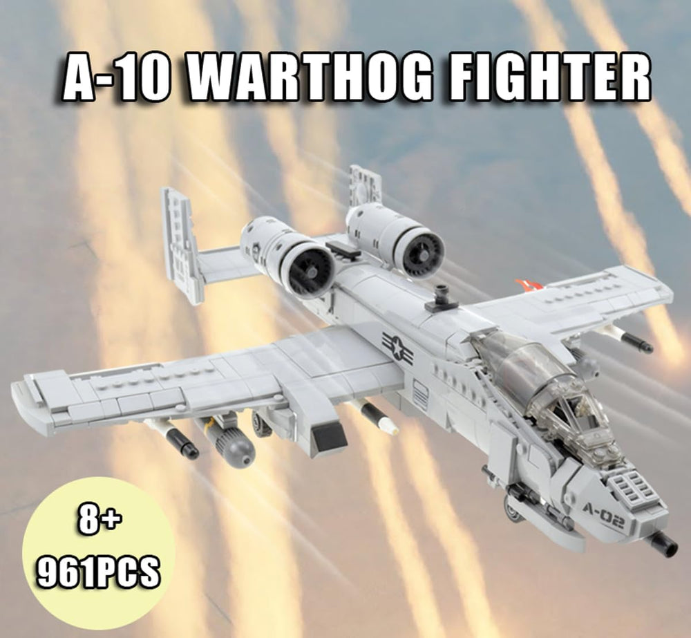 Gonli A-10 Warthog model kit, close-up of detailed mold and connectors for collectors.