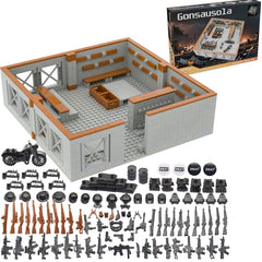 Gonsausola military base base-tower demonstrates modular defense for imaginative play