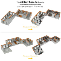 Gonsausola military base protective-sandbags emphasizes added protection in builds