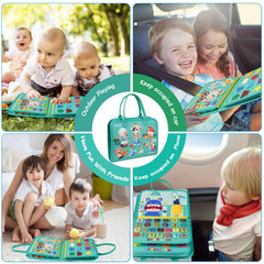 Goobaetoy Busy Board supports alphabet and phonics learning during play