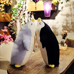 GOOC Emperor Penguin plush pillow with embroidered eyes for safe design