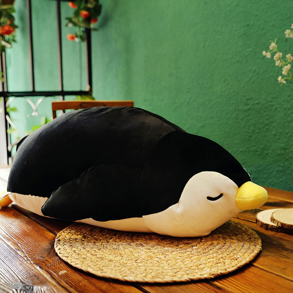 GOOC Emperor Penguin plush pillow on sofa ready for movie nights and hugs