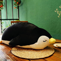 GOOC Emperor Penguin plush pillow on sofa ready for movie nights and hugs