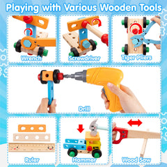 Goodfuns wooden toolbox contents for creative STEM projects