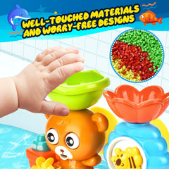 GOODLOGO fishing-net bath toy enhances catch-and-release play