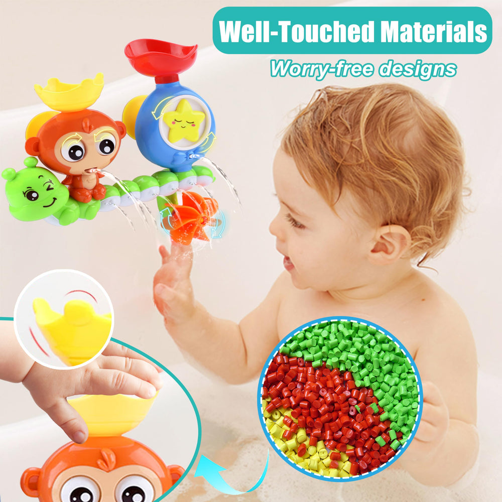GOODLOGO bath toy propeller spins for immersive water play