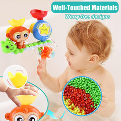 GOODLOGO bath toy propeller spins for immersive water play