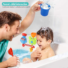 GOODLOGO bath toy with rotating eyes boosts curiosity during tub play.