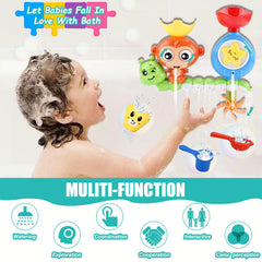 GOODLOGO bath toy star gear spins to boost fine motor play