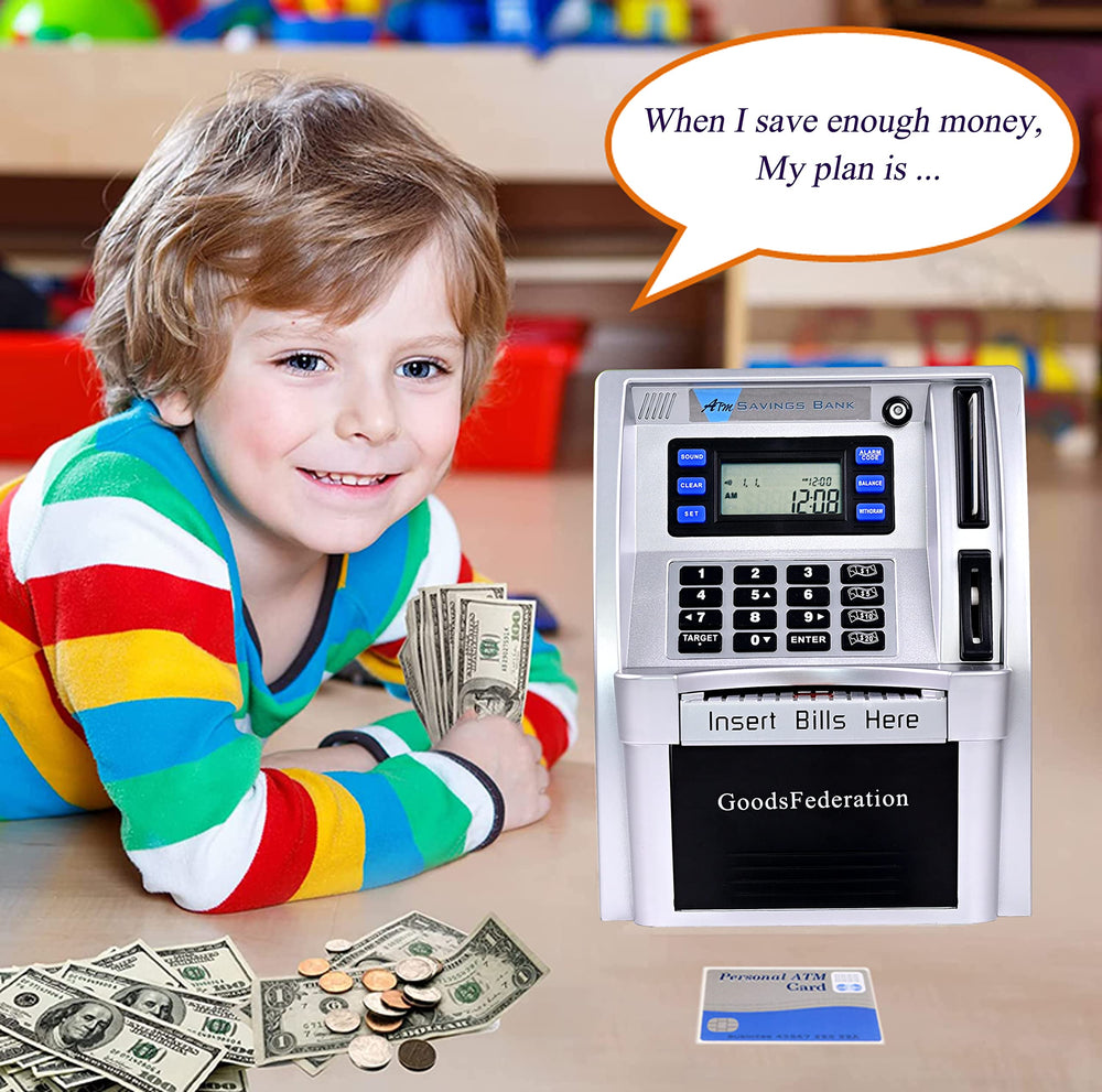GoodsFederation ATM piggy bank balance screen updates after each transaction