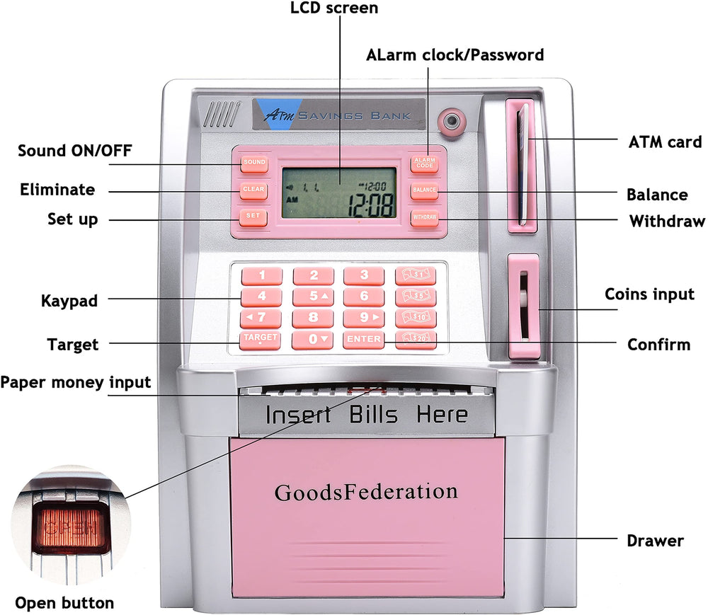 GoodsFederation ATM coin recognition highlighting precise deposit tracking.