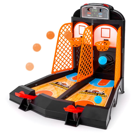 GOODLYSPORTS mini basketball court on desk for quick breaks and focus.