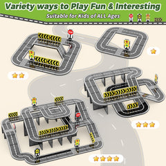 Goodtiles race track setup demonstrates a complete layout for action.