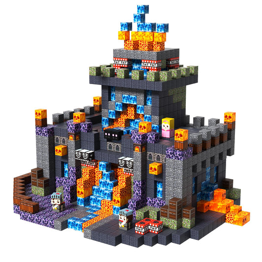 Goody King Dark Castle magnetic blocks for assembly, boosting creativity and fine motor skills.