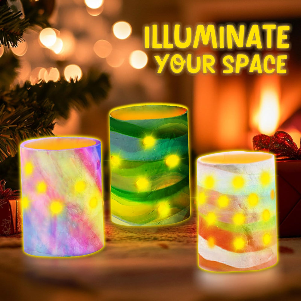 Goody King LED candles provide warm, safe lighting for DIY lanterns