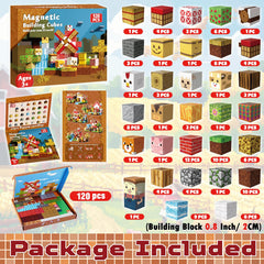 Goody King magnetic farm animal homes enabling constructive pretend play and storytelling.