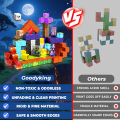 Goody King open-ended building play supports independent problem solving through hands-on exploration.