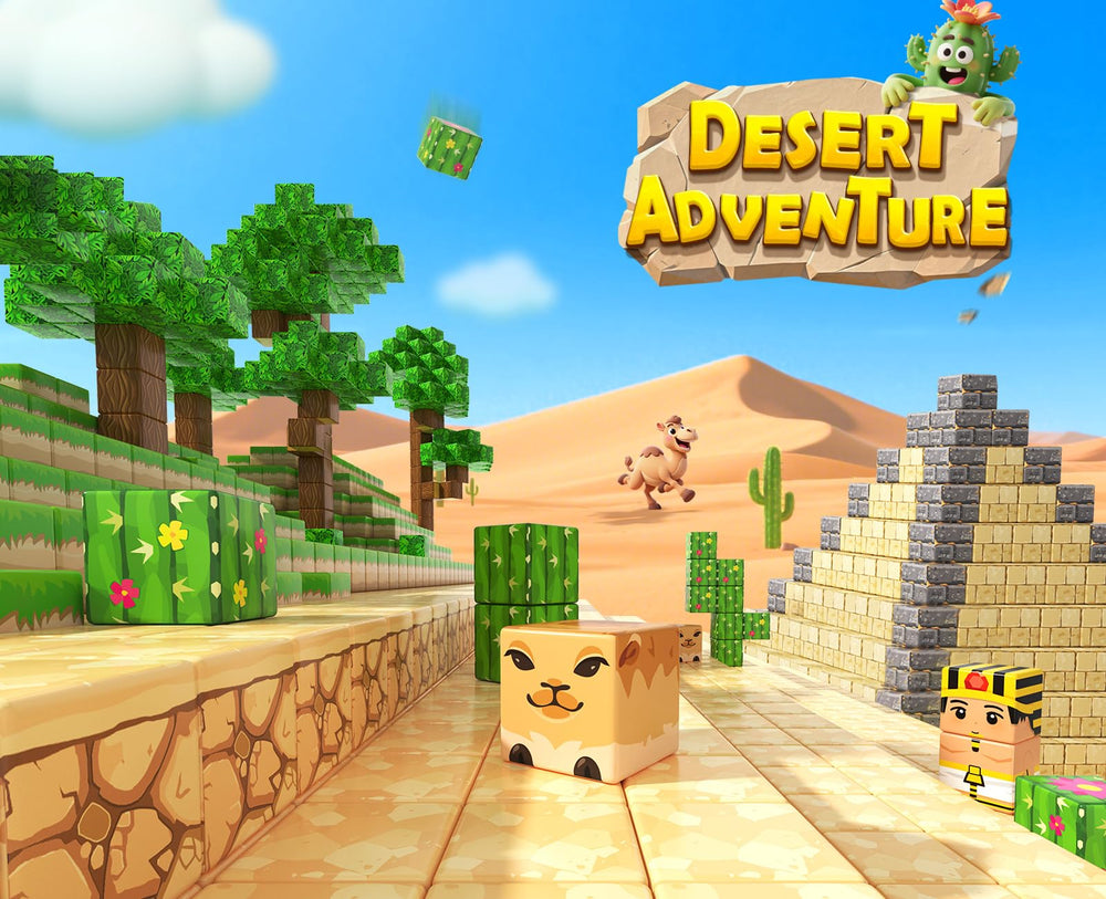 Gooidea desert cactus block sparks creative world-building and problem solving
