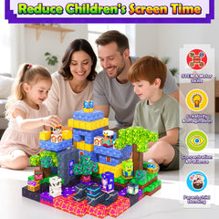 Gooidea family-friendly open-ended play around a table without screens