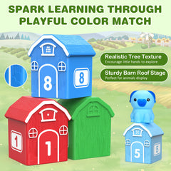 GooMags barn roofs double as puppet stages for creative learning.
