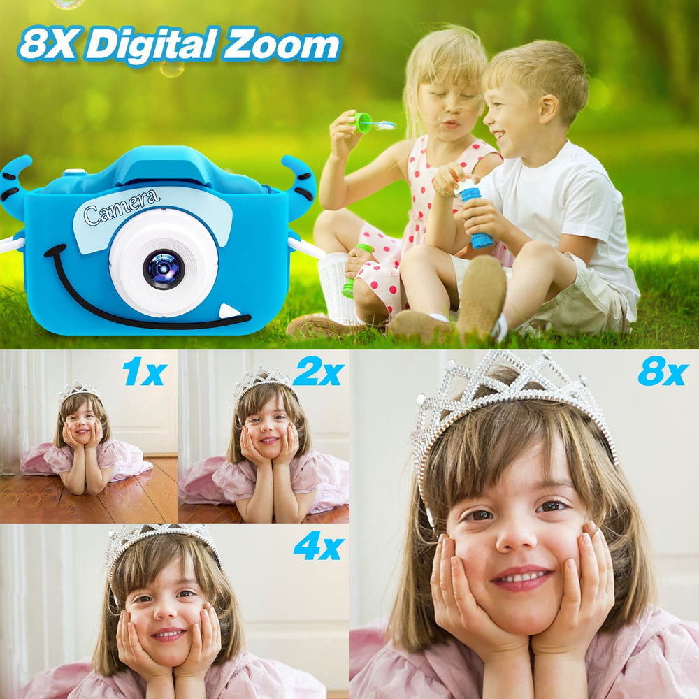 Goopow kids camera includes 32GB SD card for immediate storage.