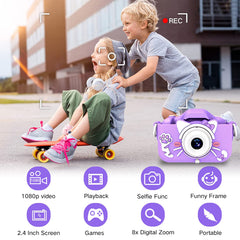 Goopow Kids Camera with soft cartoon cover protecting little hands during play