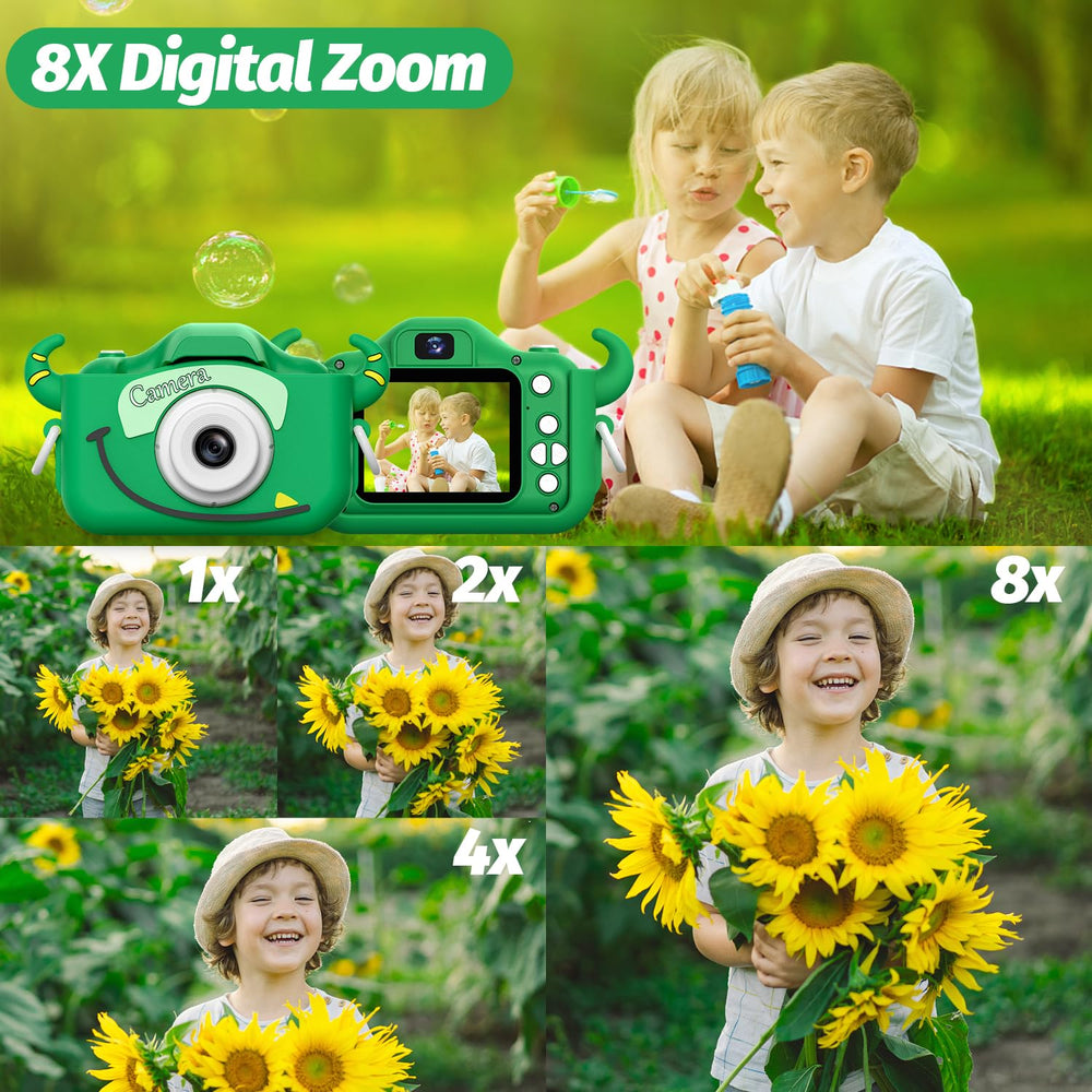 Goopow Kids Camera with lanyard for easy carrying during activities