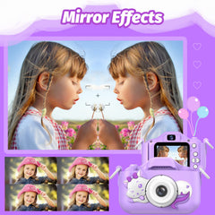 Goopow Kids Selfie Camera includes 32GB SD card for immediate storage.
